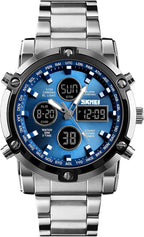 SKMEI Men’s Tactical Military Watch – Waterproof Analog Digital Chronograph | Multi-Time Sport Watch