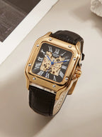 Luxury Square Skeleton Watch for Men